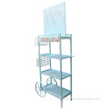 Wine Country Design Promotion Stand Metal wine display with big wheels Factory